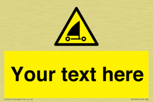 Custom Warning sand yachting